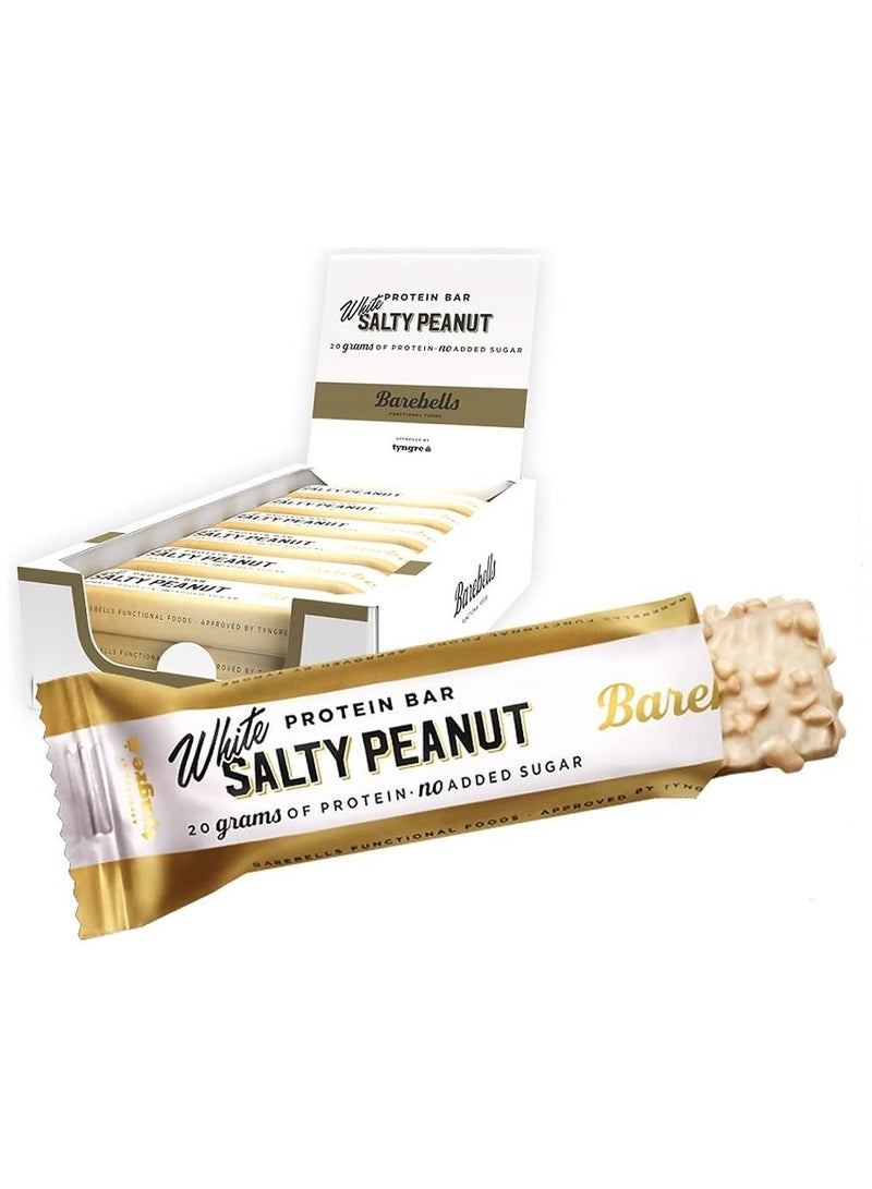 BAREBELLS PROTEIN BAR 55G WHITE SALTY PEANUT BAR -