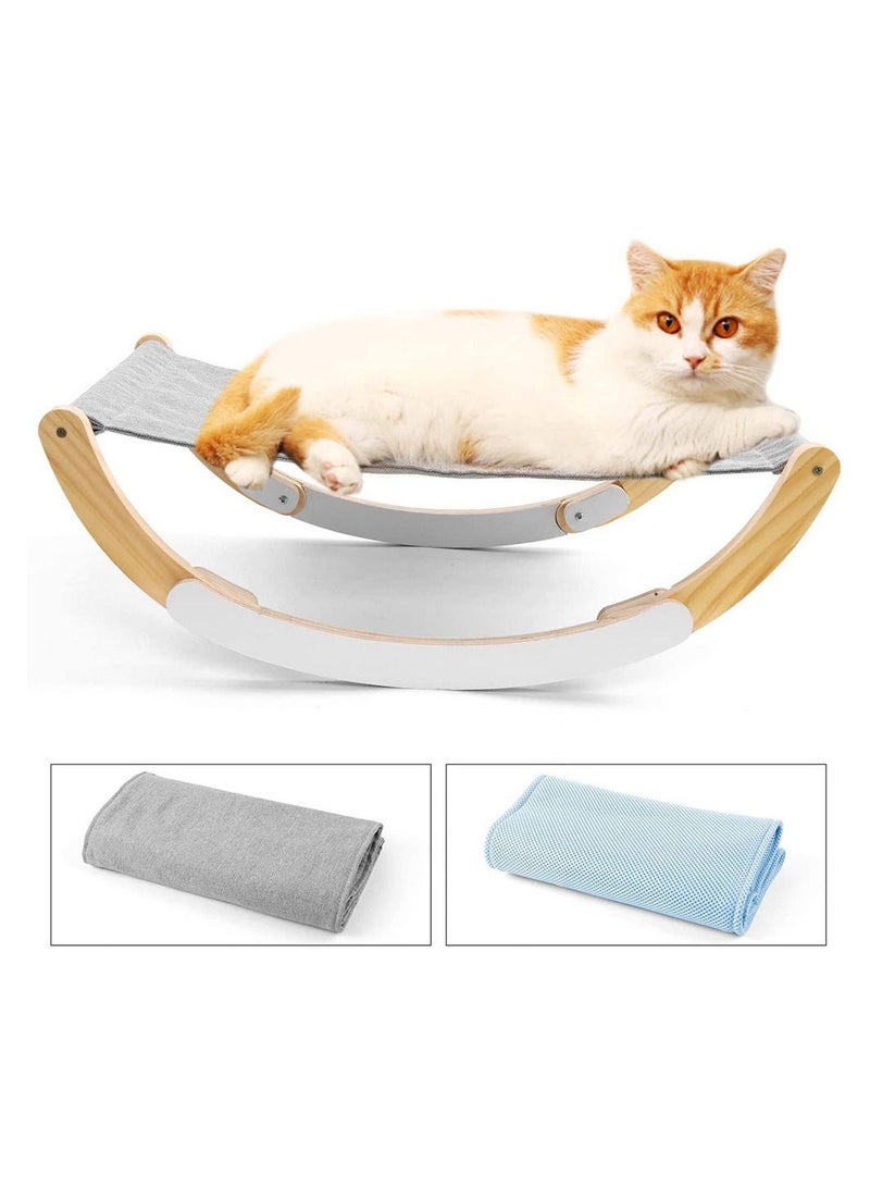 COOLBABY Cat Bed Pet Bed Pet Shaker Antislip Mat Design Washable Breathable Cloth Pad Solid Wood Cat Bed