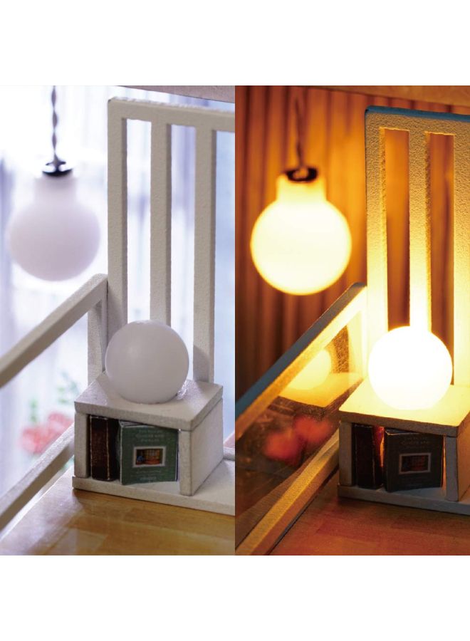 3D Wooden House Room With Furniture Led Lights Toy