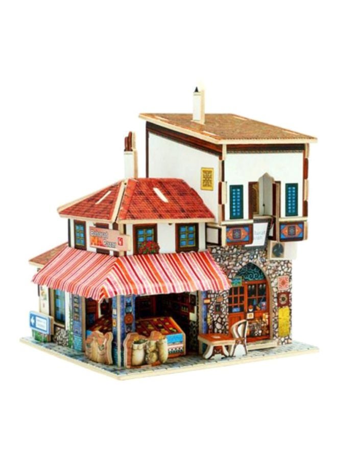 Simple 3D Wooden Puzzle Doll House Model Diy Handcraft Wodden Toys