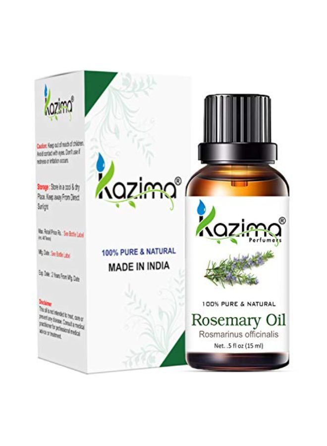 Rosemary Oil (Pack Of 2) With Dropper 15Ml Pure Natural - Use For Aromatherapy, Health Boost, Hair Growth, Skin Care, Face