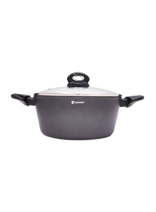 Orion Forged Aluminium Induction Bottom Non-Stick Casserole With Lid Black 28cm