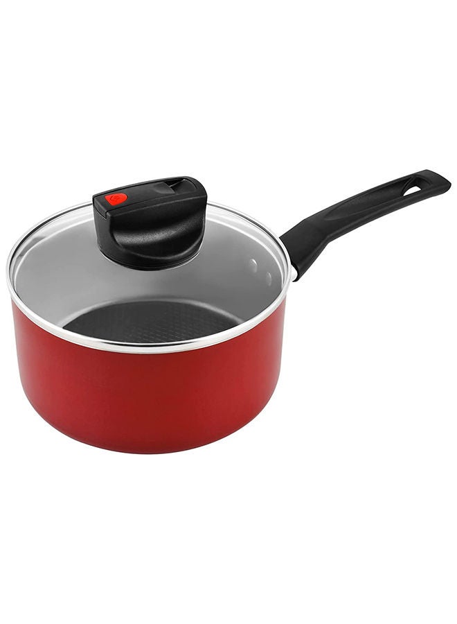 Prestige Safecook With Nonstick Saucepan, Red, 20 cm, Aluminum