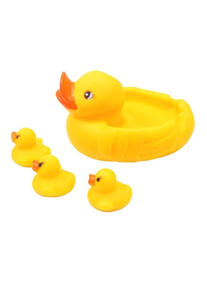 4-Piece Little Yellow Duck Bath Toy Locr019