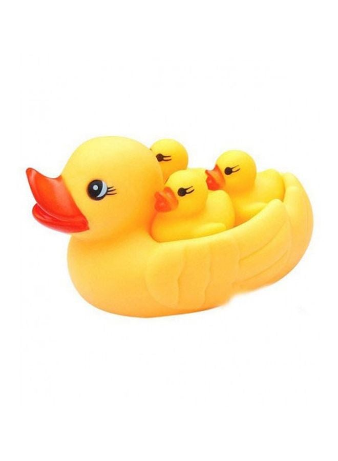 4-Piece Little Yellow Duck Bath Toy Locr019