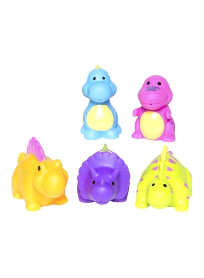 5-Piece Baby Bath Dinosaur Spray Water Toy