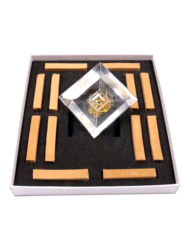 Bakhoor BoSidin – Luxurious Oud Gift Set with Square Crystal Burner and 12pcs Square Oud