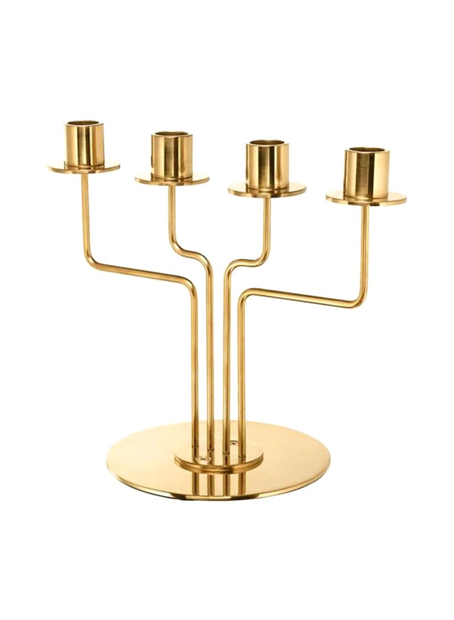 Candelabra Candle Stand Gold 22x11centimeter