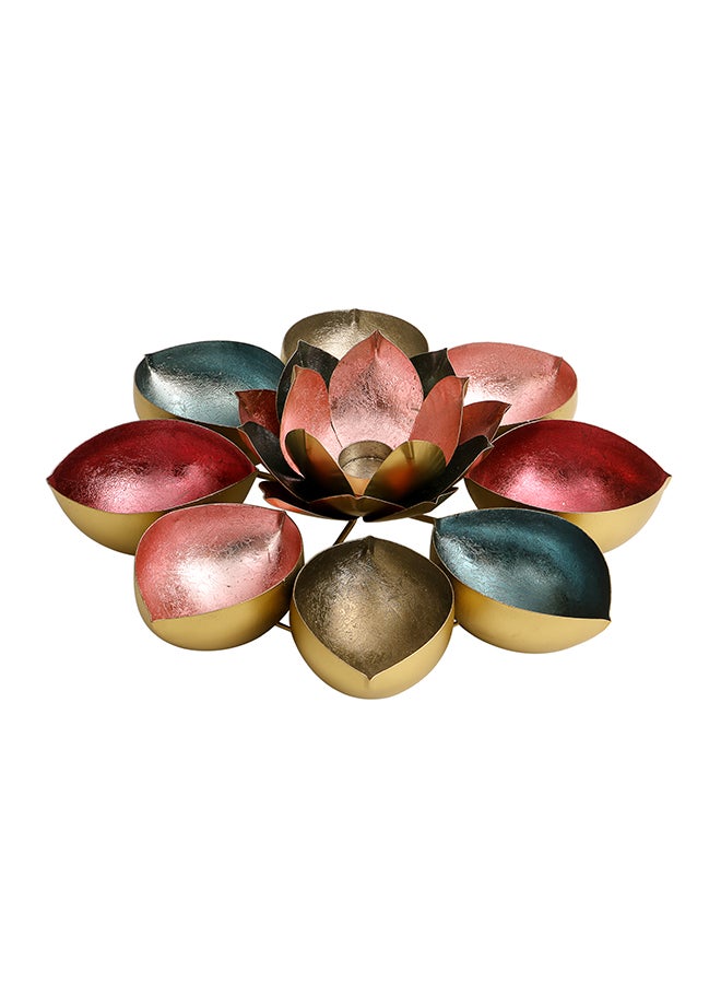 Lotus Design Table Top Tea Light Holder Multicolour 45x45x3cm