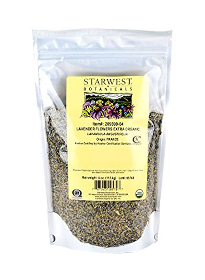 Organic Dried Lavender Flowers Extra Grade, 4 Ounces