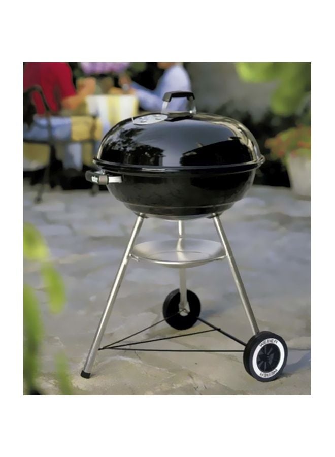 Compact Kettle Charcoal Grill Black 57centimeter