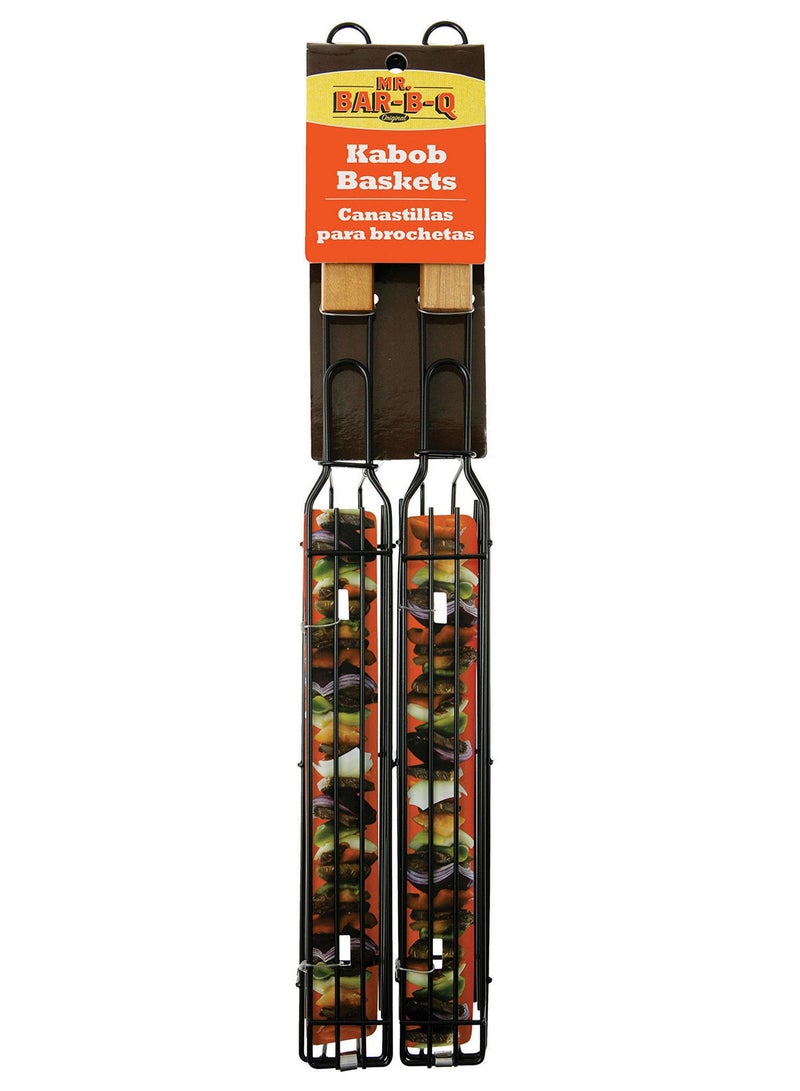 Reusable Kabob Grill Baskets