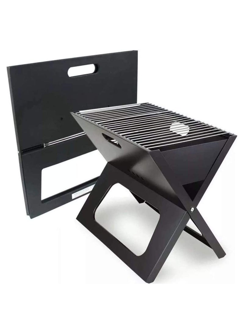 Folding Charcoal Barbecue Grill BBQ Portable Thicken X-type Carbon Mini Grill Vertical Household Outdoor Oven Camp Grills