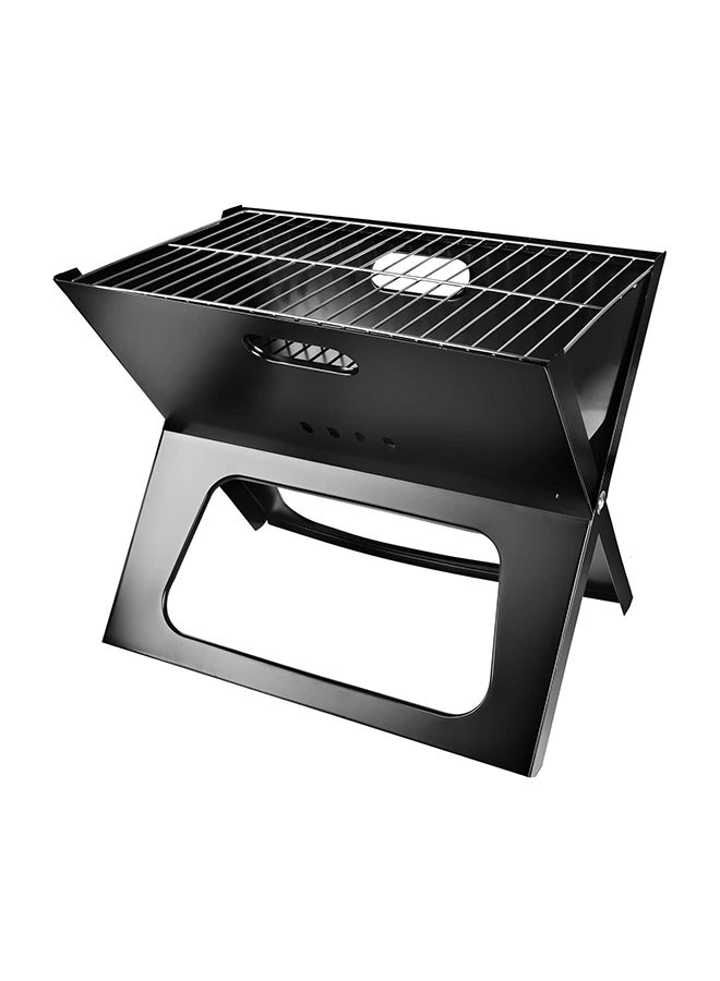 Portable BBQ Charcoal Grill Black 48x31x40cm