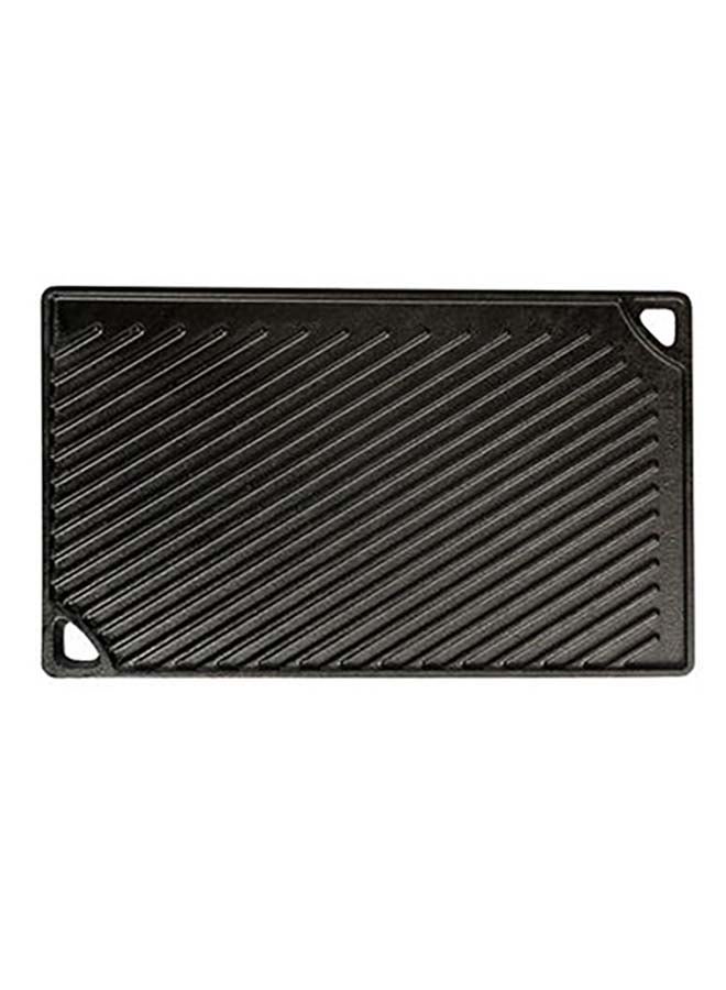 Pre-Seasoned Cast Iron Rectangular Reversible Grill Black