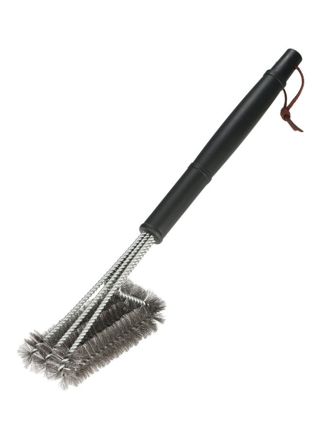 Stainless Steel BBQ Grill Brush Black/Silver 18inch