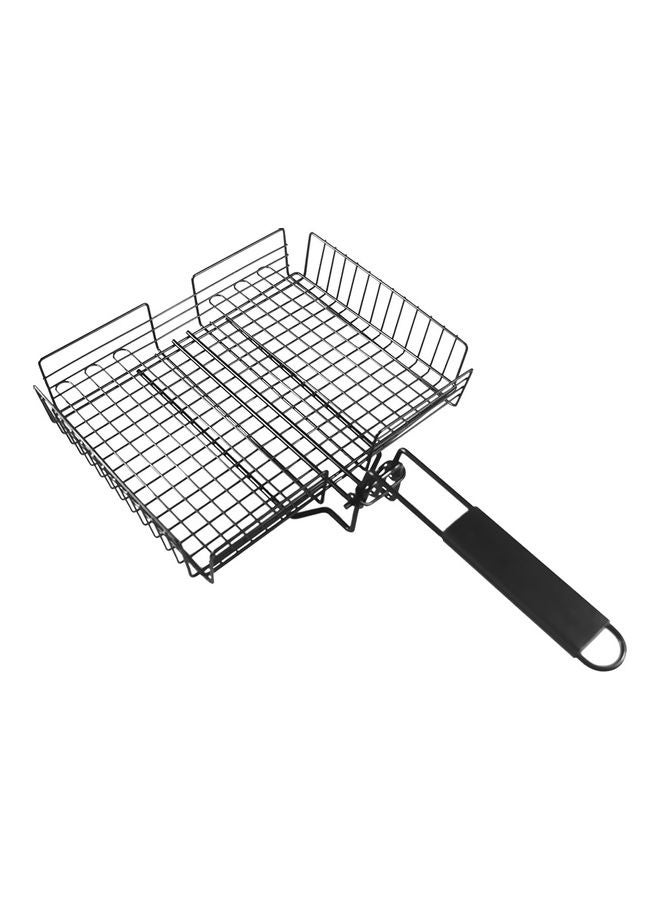 Grilling Nonstick Basket With Lid Durable Metal Barbecue Tool Multicolor