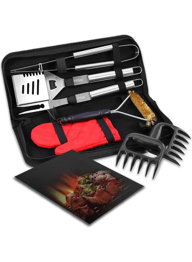 Barbecue Grilling Tools Set black 44 x 5 x 20cm