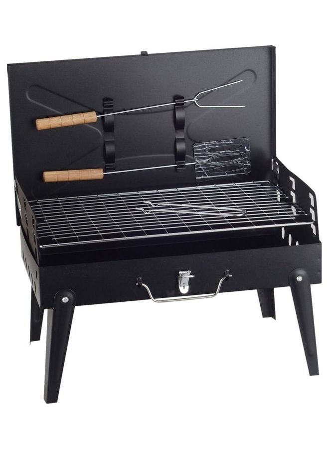 Barbecue Grill Set Black 43x42x26cm
