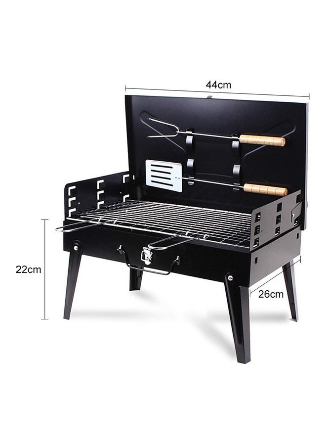 Barbecue Grill Set Black 43x42x26cm