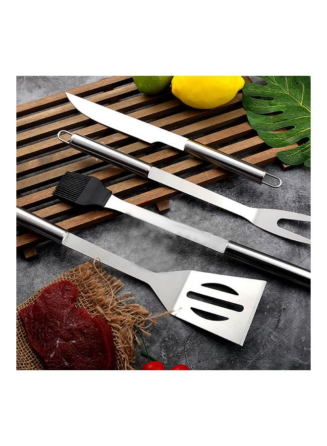 10-Piece Barbecue Tool Set Multicolour