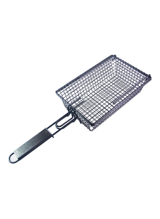 Non-Stick Grill Basket With Lid Silver