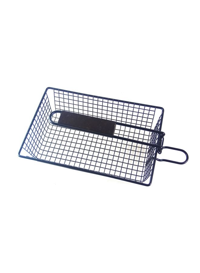 Non-Stick Grill Basket With Lid Silver