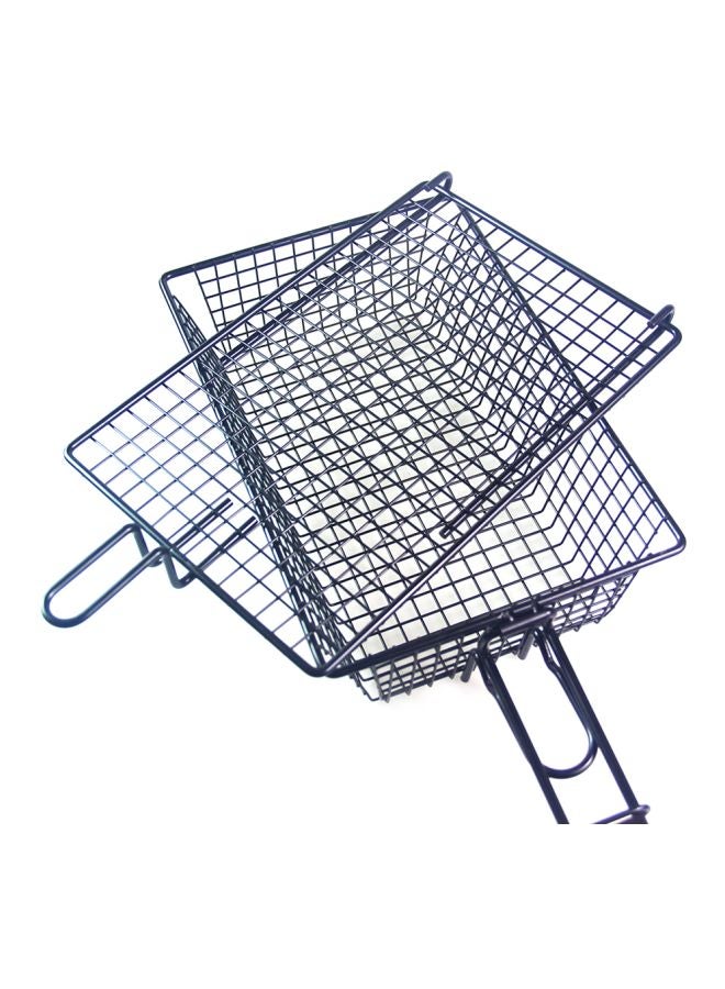 Non-Stick Grill Basket With Lid Silver