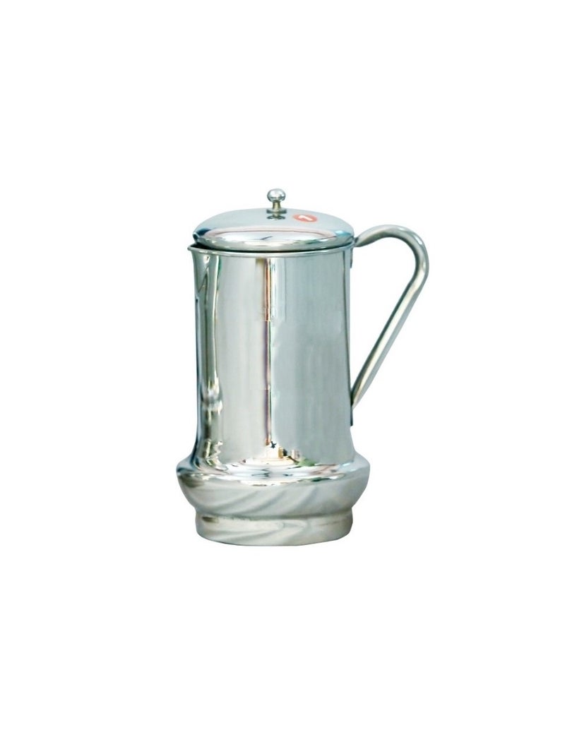 2-Pieces Stainless Steel Jug silver 19cm