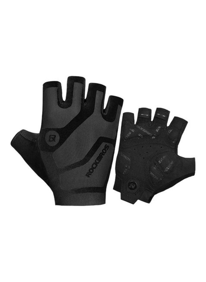 Non-Slip Shock Absorbing Training Half Finger Cycling Gloves 8.5-9cm