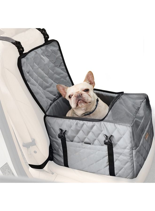 Neostyle 3 in 1 Dog Car Seat with Harness and Storage Bag Grey