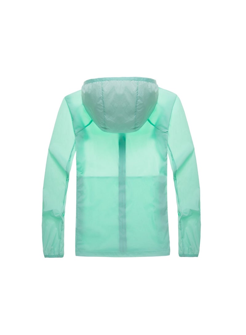 Women's Summer Breathable UV Protection Lightweight Sunscreen Green Clothing Printable Logo