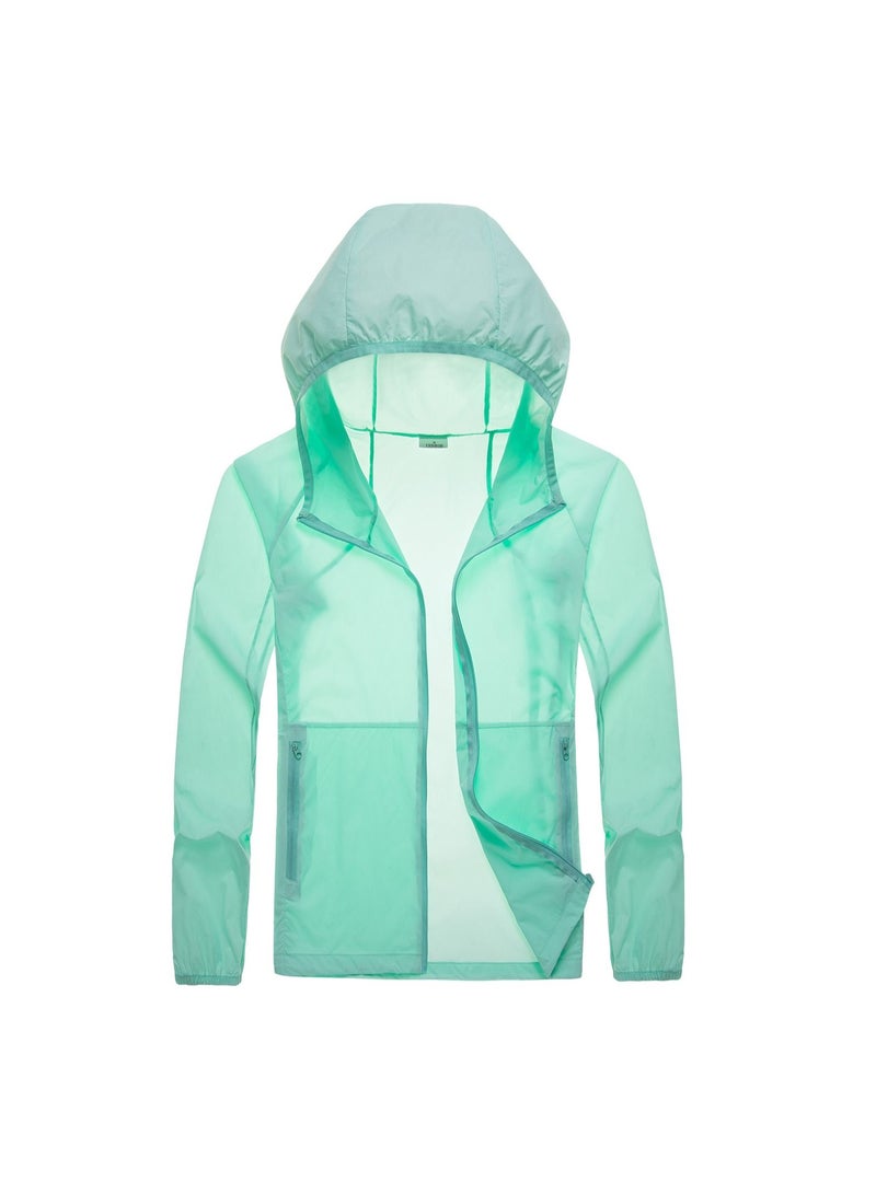 Women's Summer Breathable UV Protection Lightweight Sunscreen Green Clothing Printable Logo