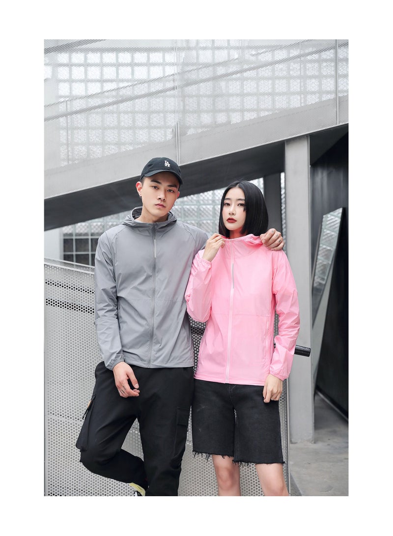 Women's Summer Breathable UV Protection Lightweight Sunscreen Clothing Printable Logo Pink