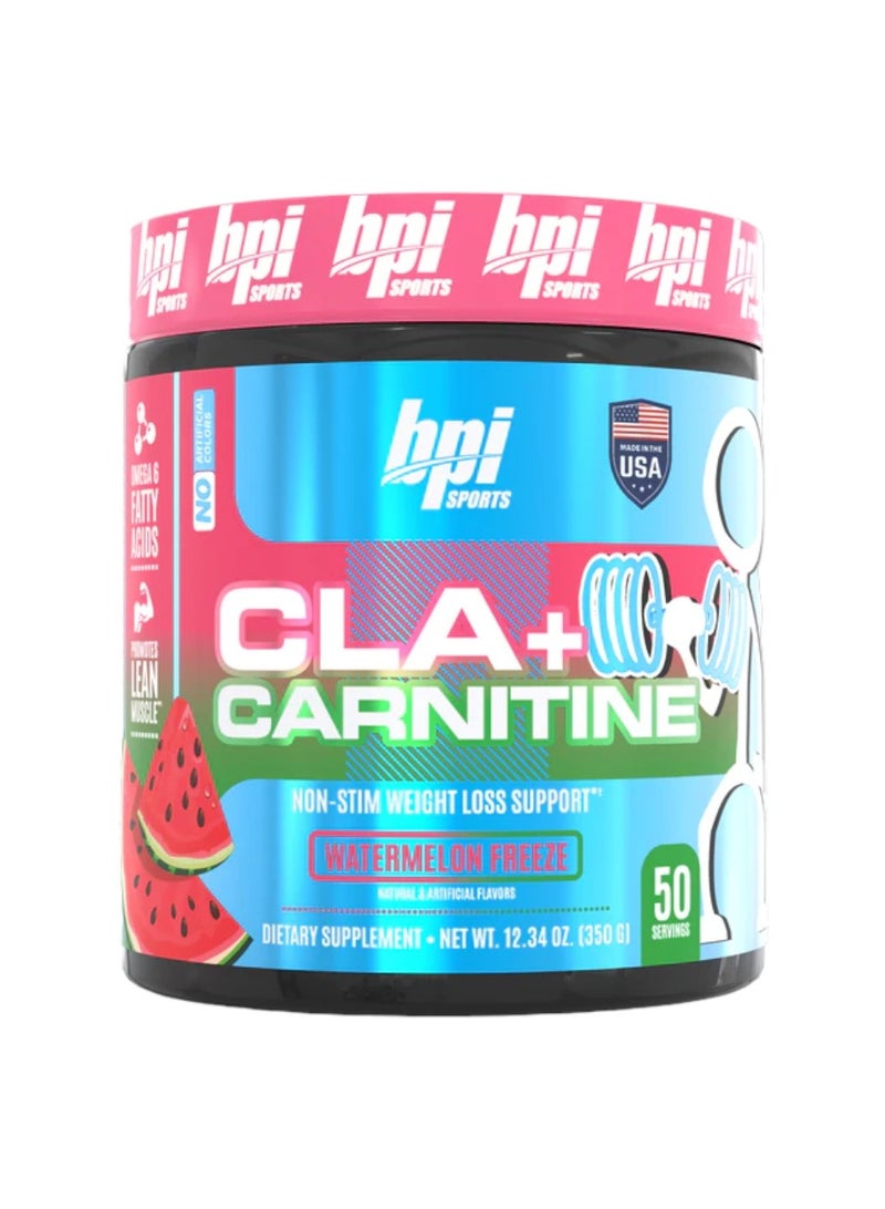 Cla + Carnitine Omega 6 Fatty Acids, Non Stim Weight Loss Support, Watermelon Freeze Flavor, 50 Serving