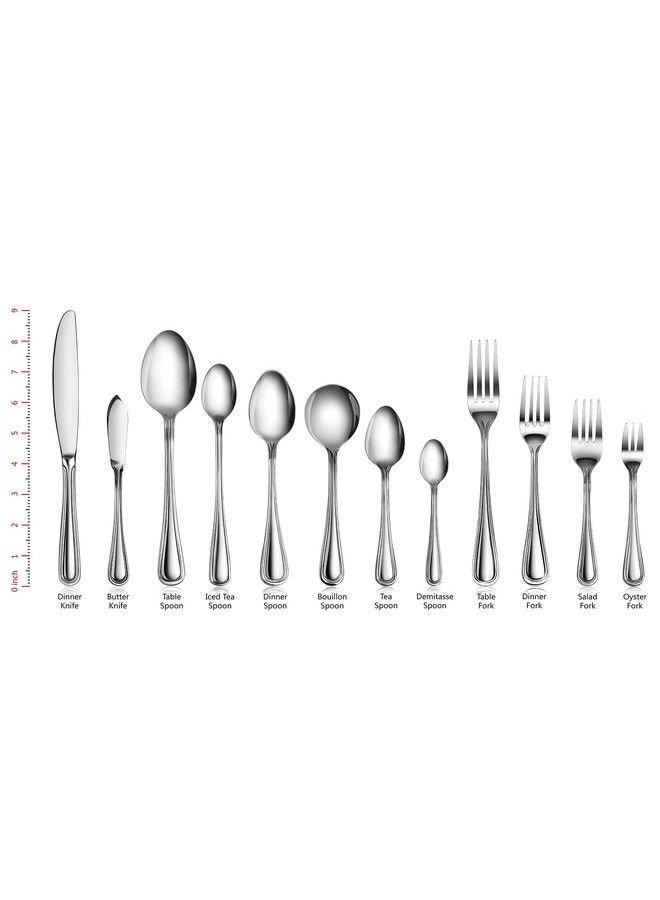 58086 Slimline Pattern 18/0 Stainless Steel Oyster Fork 5.4Inch Set Of 12