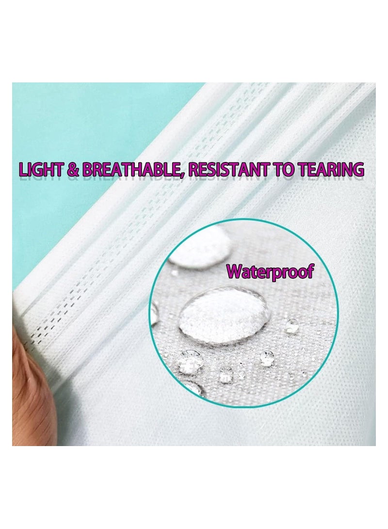 4 PCS Disposable Bed Sheets Travel Sheets for Bed Bedding Cover, Portable Bedding Set with 1 Bed Sheet 1 Quilt Cover and 2 Pillowcase for Travel Business Trip Spa