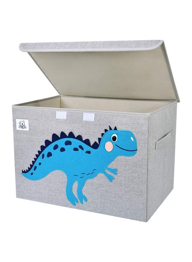 Foldable Large Kids Toy Chest With Fliptop Lid Collapsible Fabric Animal Toy Storage Organizer/Bin/Box/Basket/Trunk For Toddler Children And Baby Nursery (Dinosaur)