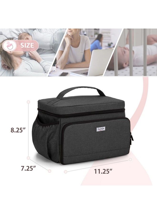 Breast Pump Bag Compatible With Spectra S1 And S2 Pumping Bag For Breast Pump And Extra Parts (Suitable For Home Or Travel Use) Black (Patent Pending)