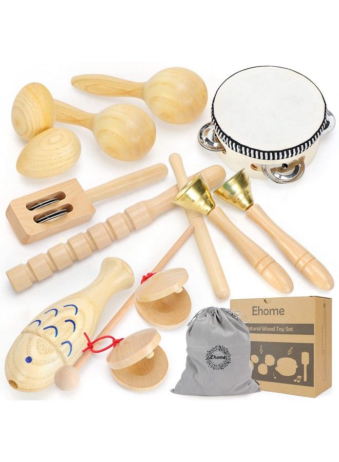 Musical Instruments For Toddlers 13 Wooden Percussion Kids Instruments Musical Toys For Kids Baby Musical Instruments For Boys Girls Birthday Gifts With Storage Bag