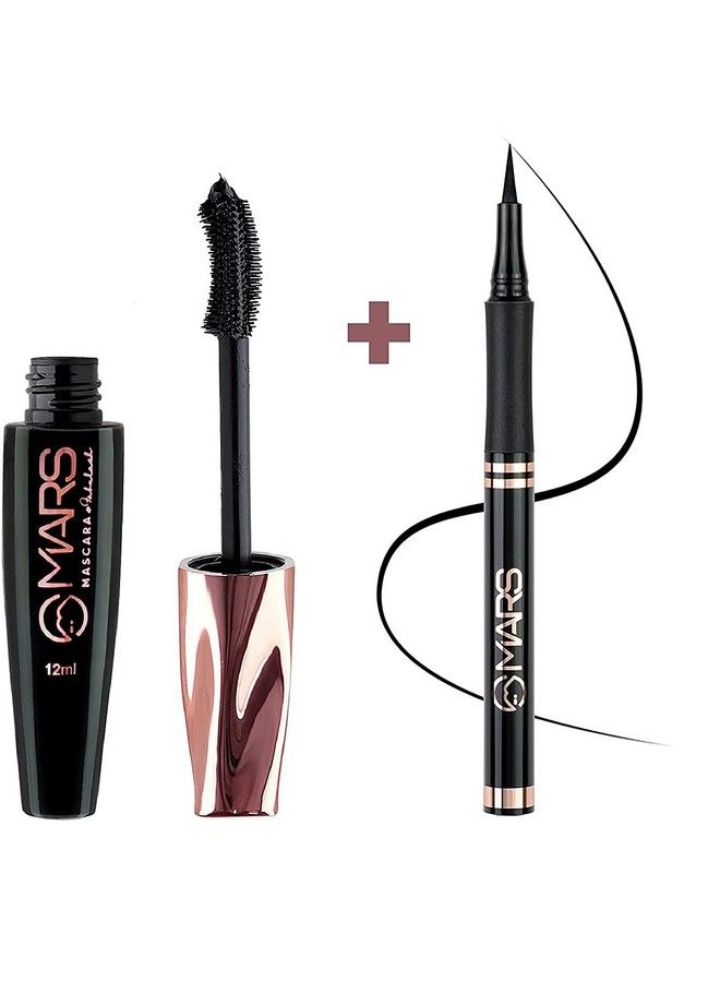 Ultra Curl Long Lasting Fabulash Mascara With Ultra Fine Smudge And Water Proof Sketch Eyeliner (2 Items In The Set)