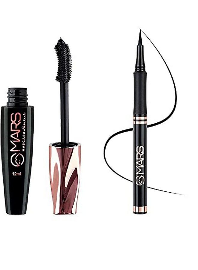 Ultra Curl Long Lasting Fabulash Mascara With Ultra Fine Smudge And Water Proof Sketch Eyeliner (2 Items In The Set)