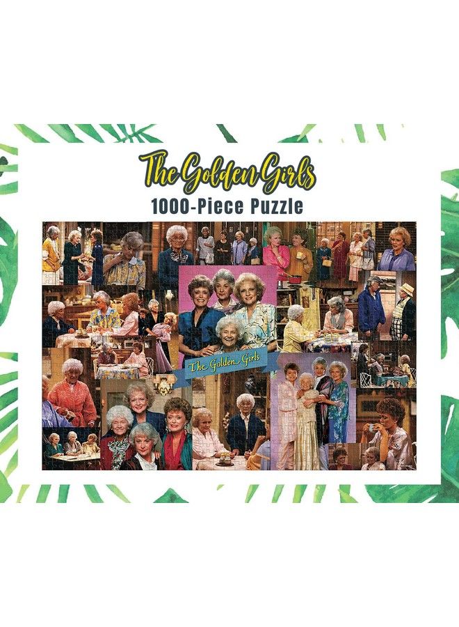 The Golden Girls Collage 0S Puzzle For Adults And Kids ; 1000 Piece Jigsaw Puzzle Toy ; Fun Interactive Brain Teaser For Family Game Night ; 28 X 20 Inches