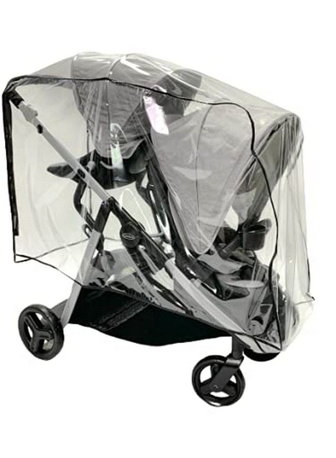 Sasha Premium Rain Shield And Wind Cover For Baby Stroller Compatible With Graco Ready2Grow Lx 2.0 Double Stroller