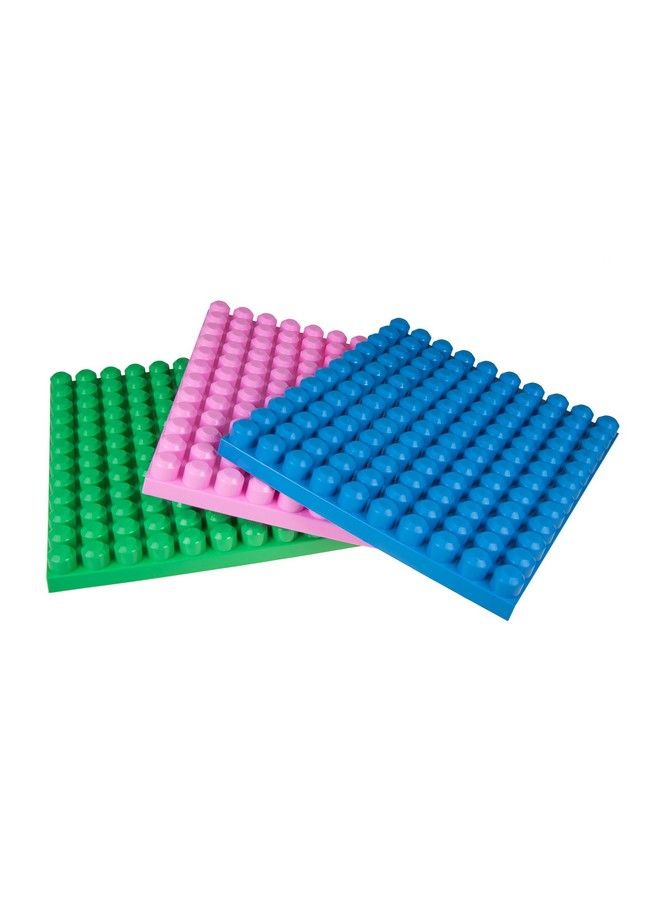 Toy Building Block Beginner Briks 12.5 X 15 Inch Baseplate Compatible With First Builder Blocks 10 X 12 Large Pegs For Baby Single Tight Fit Stackable Base Plate Green 1 Pc