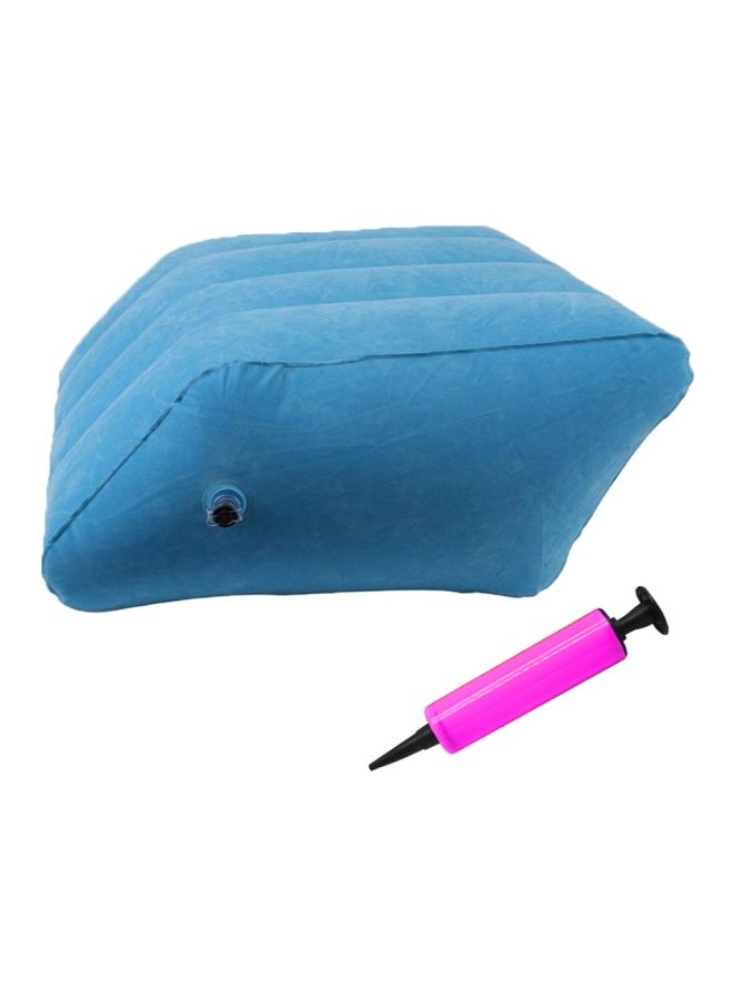 Inflatable Leg Pillow With Pump PVC Blue