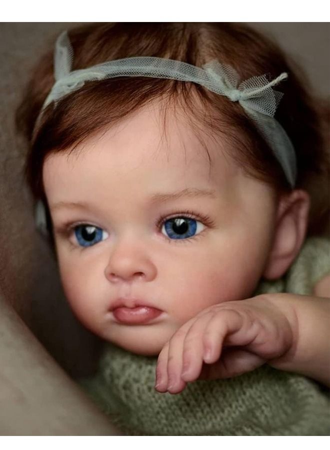 24 inch Reborn Baby Doll Soft Cotton cloth body and silicon Head Hand and leg Newborn real like Baby Doll Girl Toy Gift Dolls