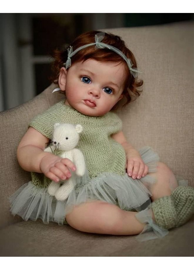 24 inch Reborn Baby Doll Soft Cotton cloth body and silicon Head Hand and leg Newborn real like Baby Doll Girl Toy Gift Dolls