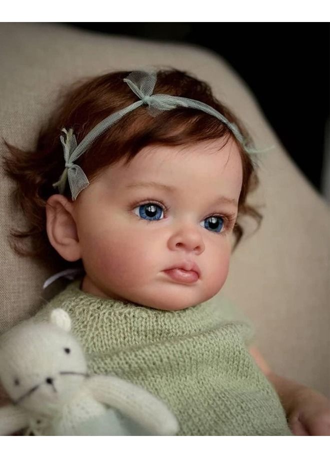 24 inch Reborn Baby Doll Soft Cotton cloth body and silicon Head Hand and leg Newborn real like Baby Doll Girl Toy Gift Dolls