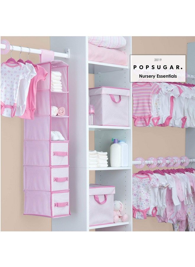 Nursery Storage 48 Piece Set Easy Storage/Organization Solution Keeps Bedroom Nursery & Closet Clean Barely Pink